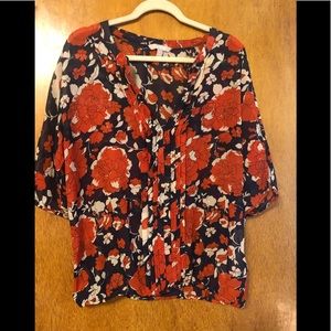 Floral Banana Republic top